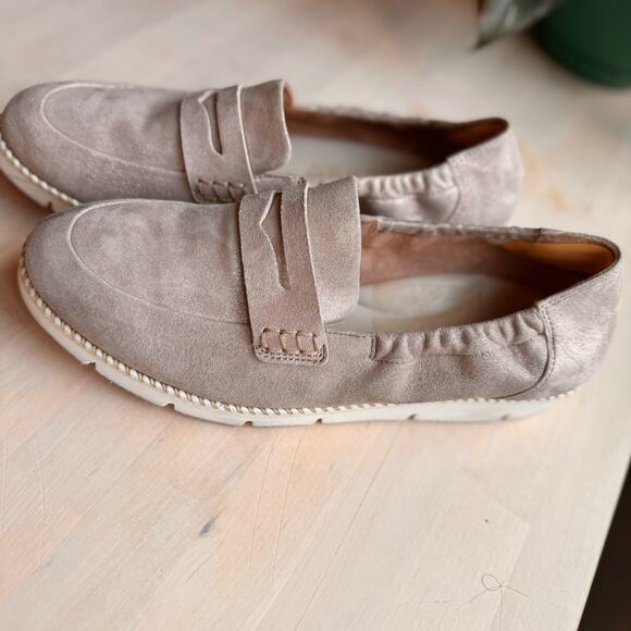 Paul Green Sally Penny Loafer in Cachemire Suede Metallic Size US 8 / AT5.5 - Picture 6 of 14